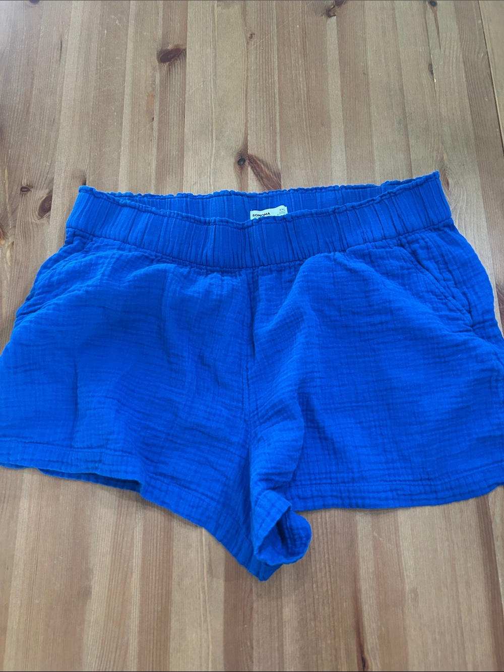 Sonoma High-Waist Pull-On Shorts in Royal  Blue